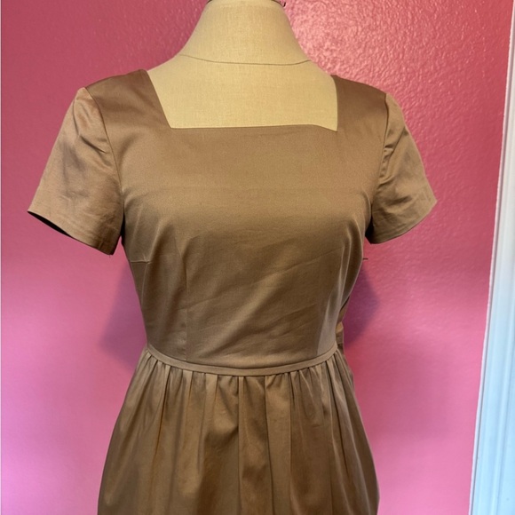 Kate Spade Tan A-Line Midi Dress - Picture 12 of 13